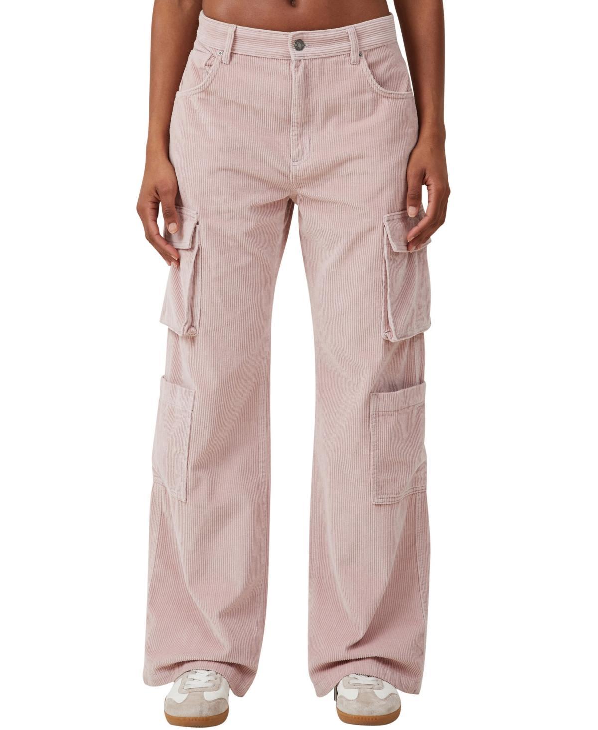 Cotton On Womens Cord Cargo Wide Leg Jeans Product Image