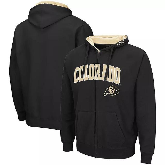 Mens Colosseum Colorado Buffaloes Arch & Logo 3.0 Full-Zip Hoodie Product Image