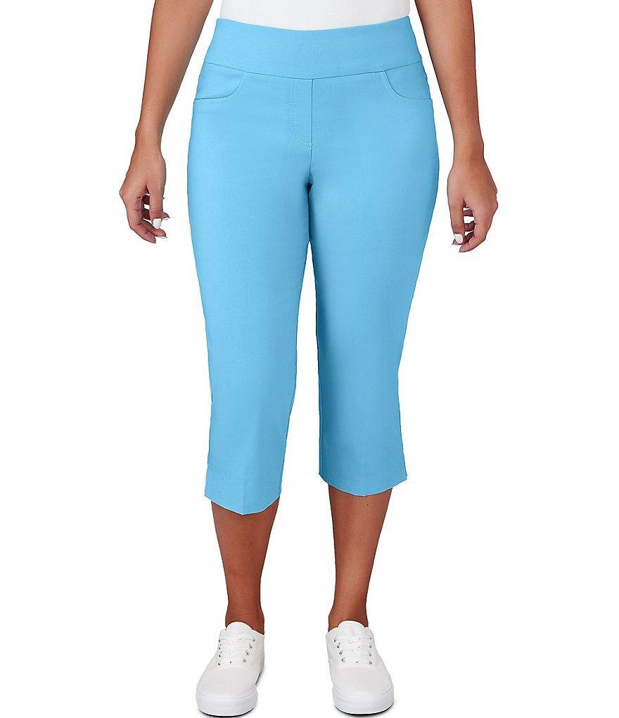 Ruby Rd. Stretch Pull-On Side Slit Hem Capri Product Image