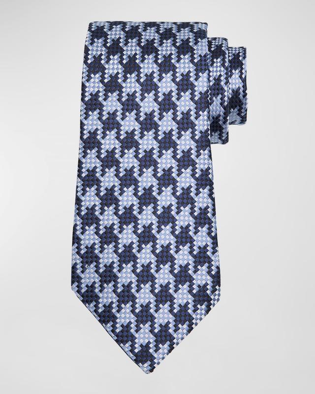 Men's Houndstooth Silk Tie Product Image