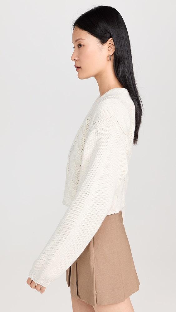 Moon River Puff Sleeve Knit Cardigan Sweater | Shopbop Product Image