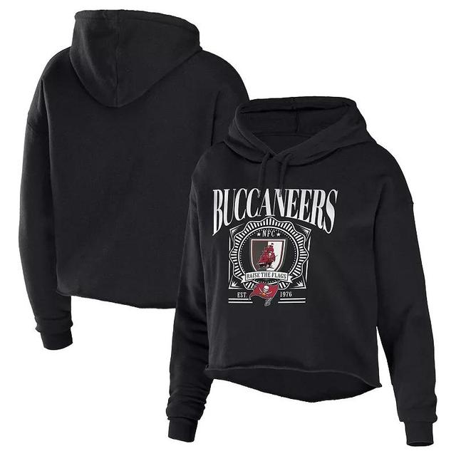 Womens WEAR by Erin Andrews Atlanta Falcons Cropped Sponge Fleece Pullover Hoodie Product Image