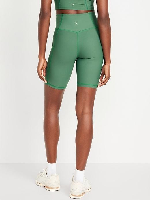 High-Waisted PowerSoft Biker Shorts -- 8-inch inseam Product Image