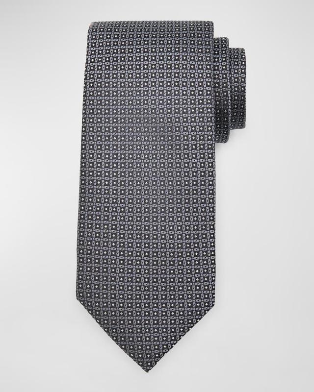 Men's Pin Point Silk Jacquard Tie Product Image