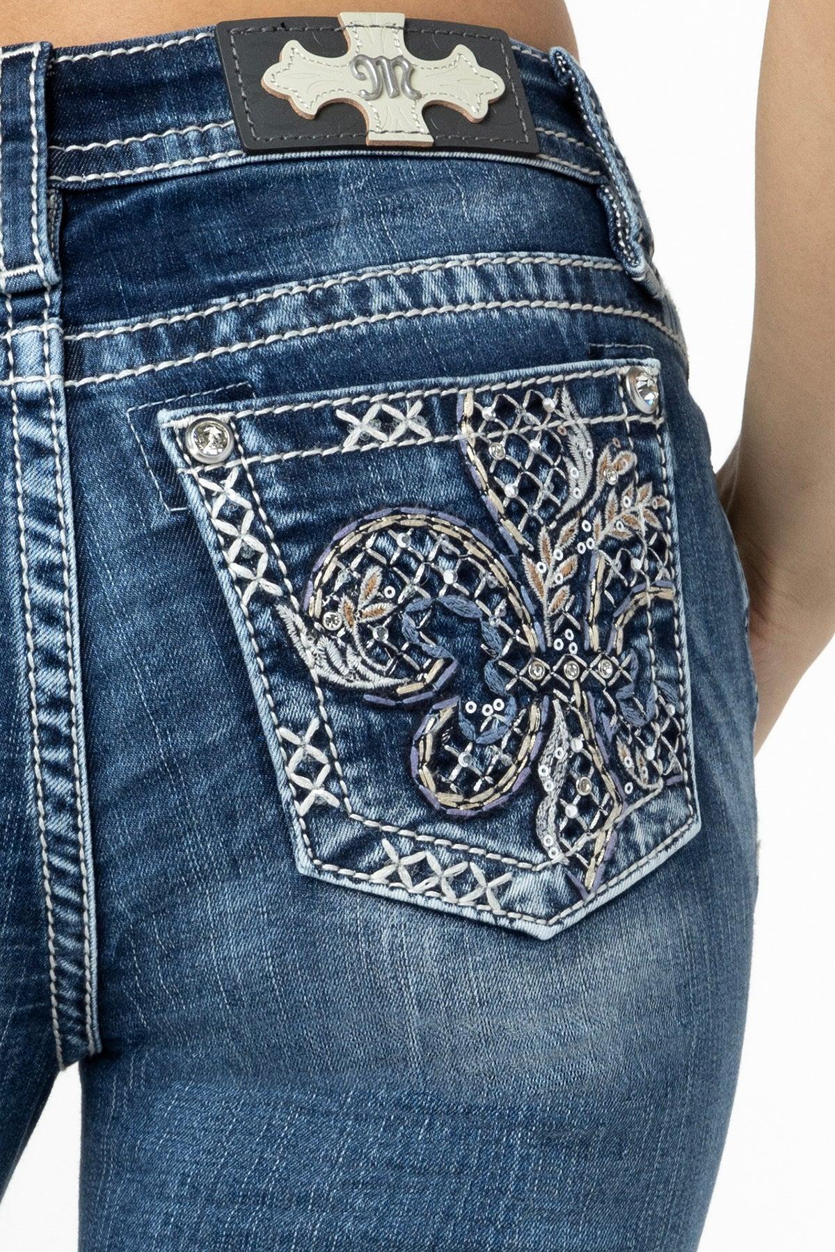 Fleur Glass Bootcut Jeans Product Image