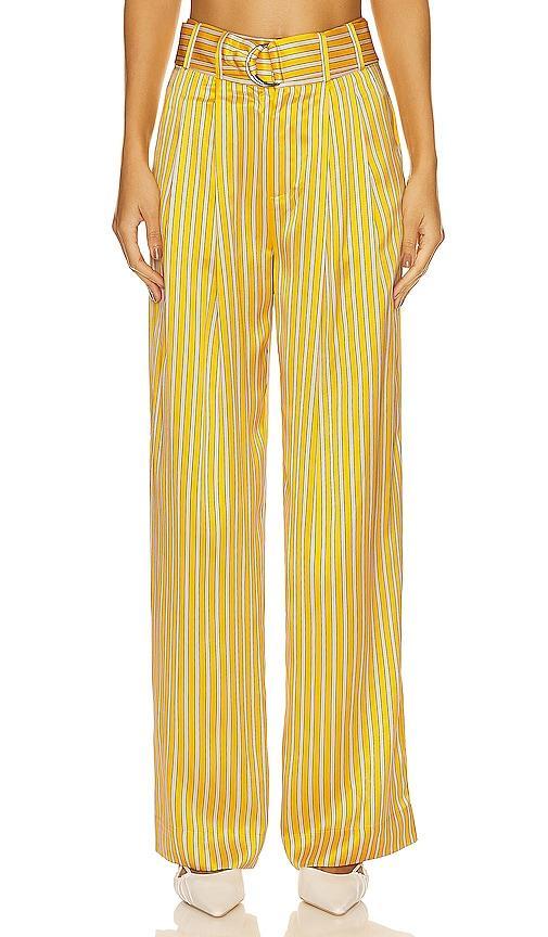 Equipment Armand Trouser in Yellow. Product Image