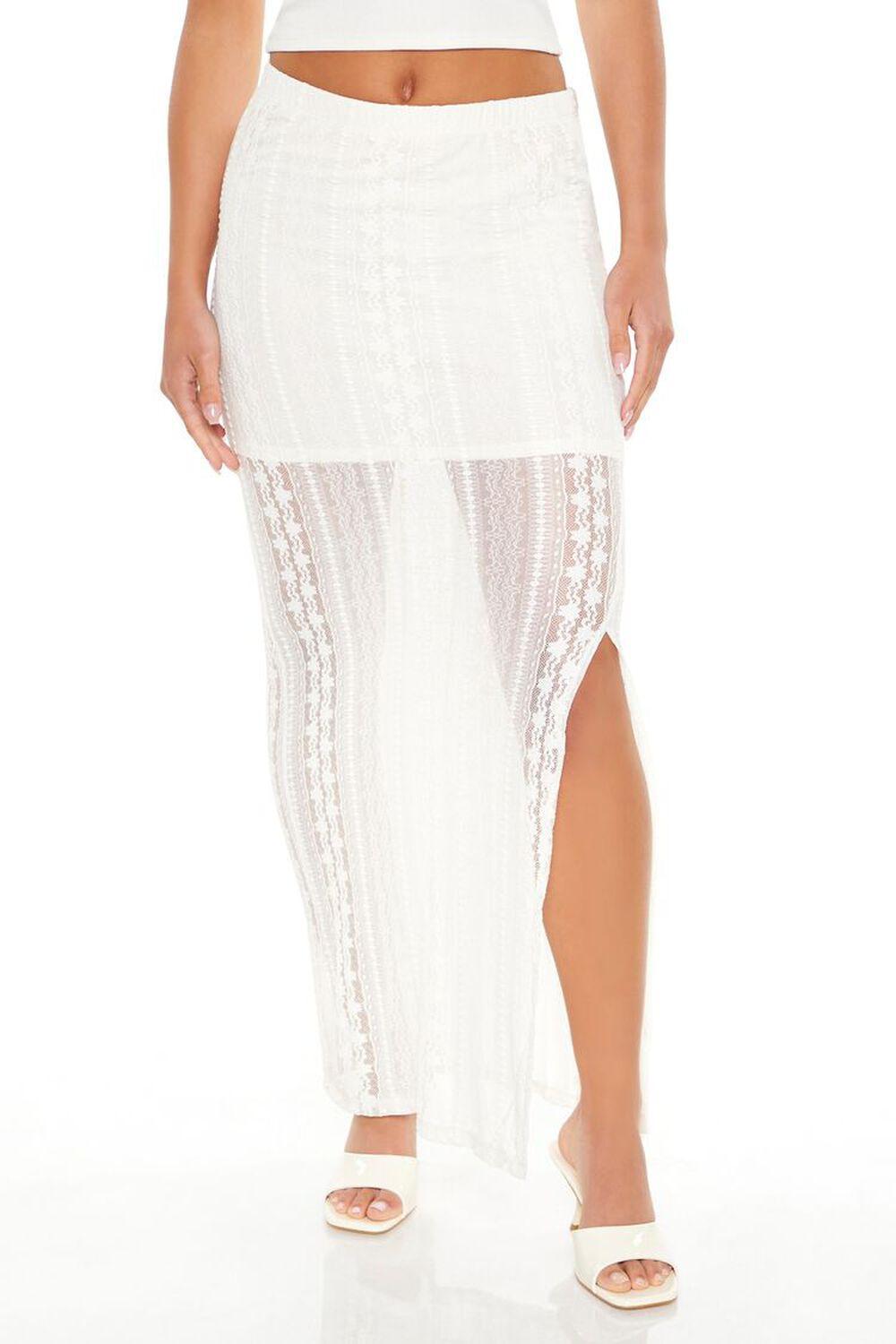 Lace Maxi Column Skirt | Forever 21 Product Image