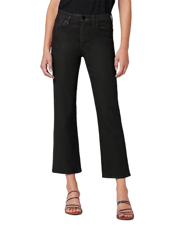 Womens The Callie Mid-Rise Coated Cropped Flare Jeans Product Image