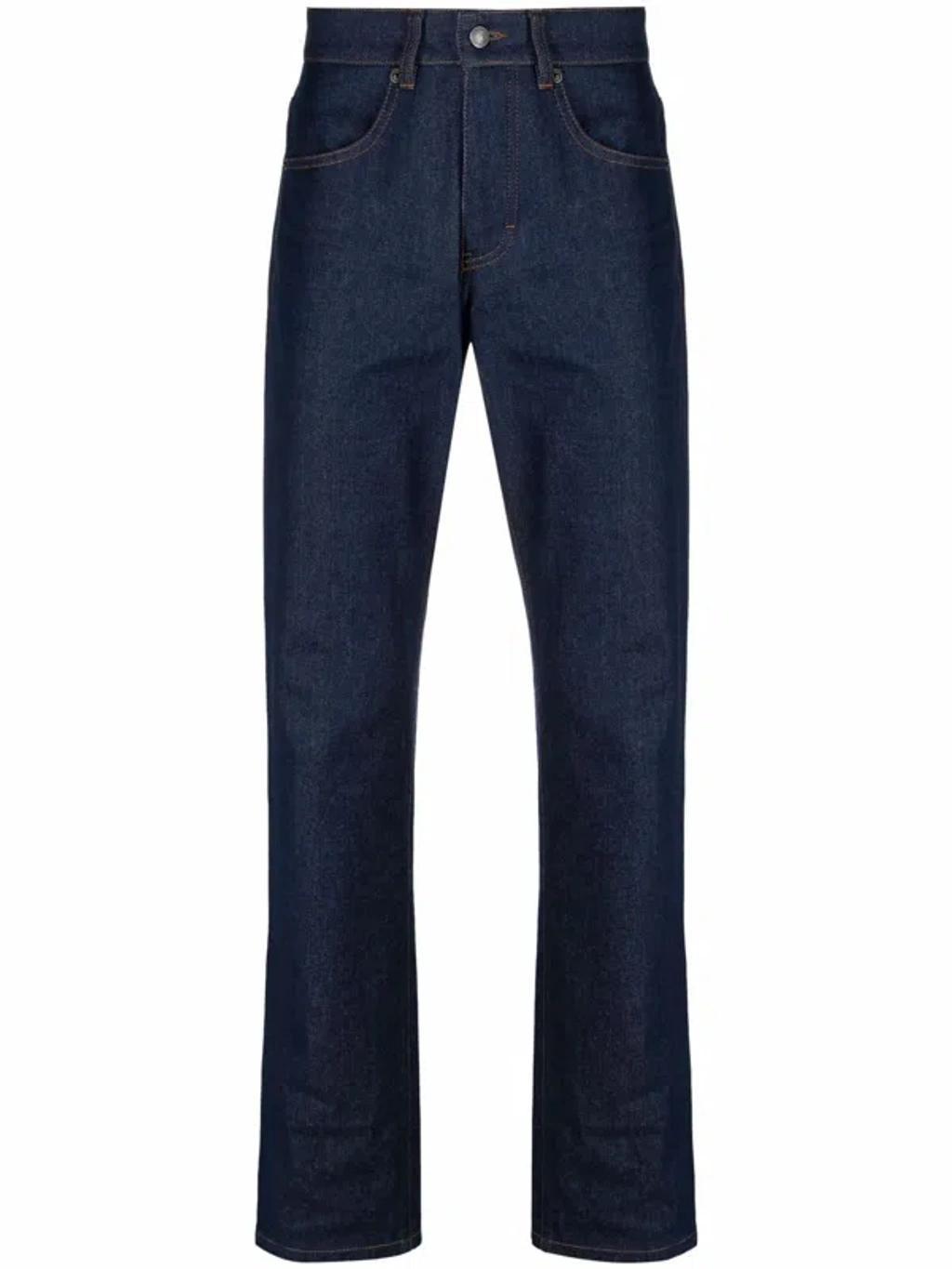 Mid-rise Straight-leg Jeans In Blue product image