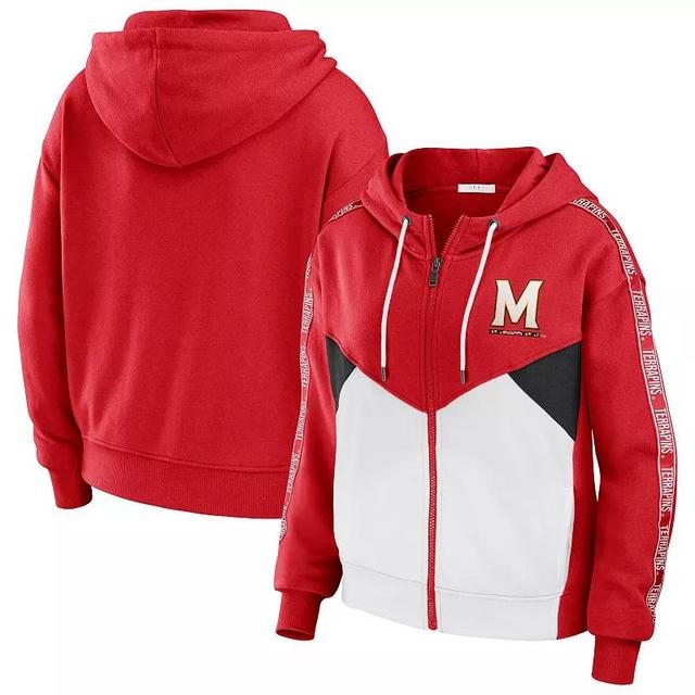 Womens WEAR by Erin Andrews Maryland Terrapins Colorblock Full-Zip Hoodie Jacket Product Image