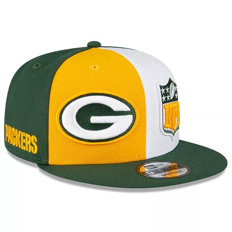 Mens New Era Gold Green Bay Packers 2023 Sideline 9FIFTY Snapback Hat - Gold Product Image