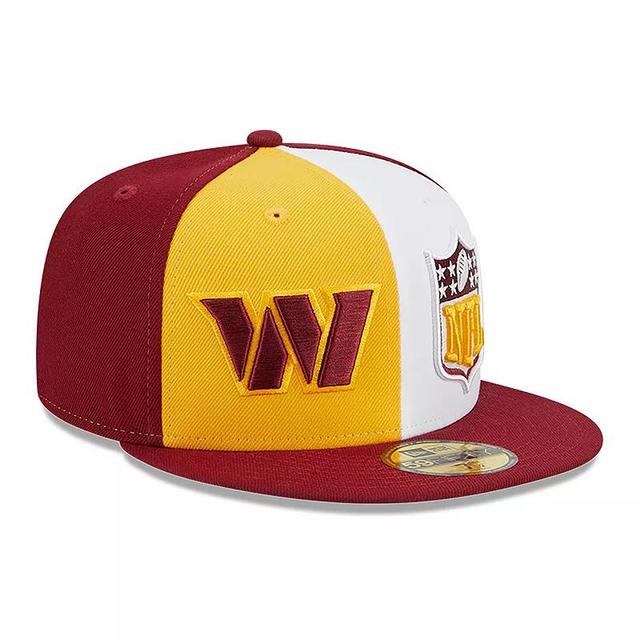 Mens New Era Gold/Burgundy Washington Commanders 2023 Sideline 59FIFTY Fitted Hat Product Image