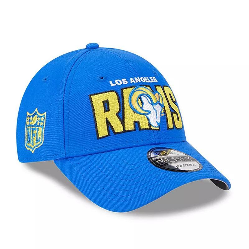 Mens New Era Royal Los Angeles Rams 2023 NFL Draft 9FORTY Adjustable Hat Product Image