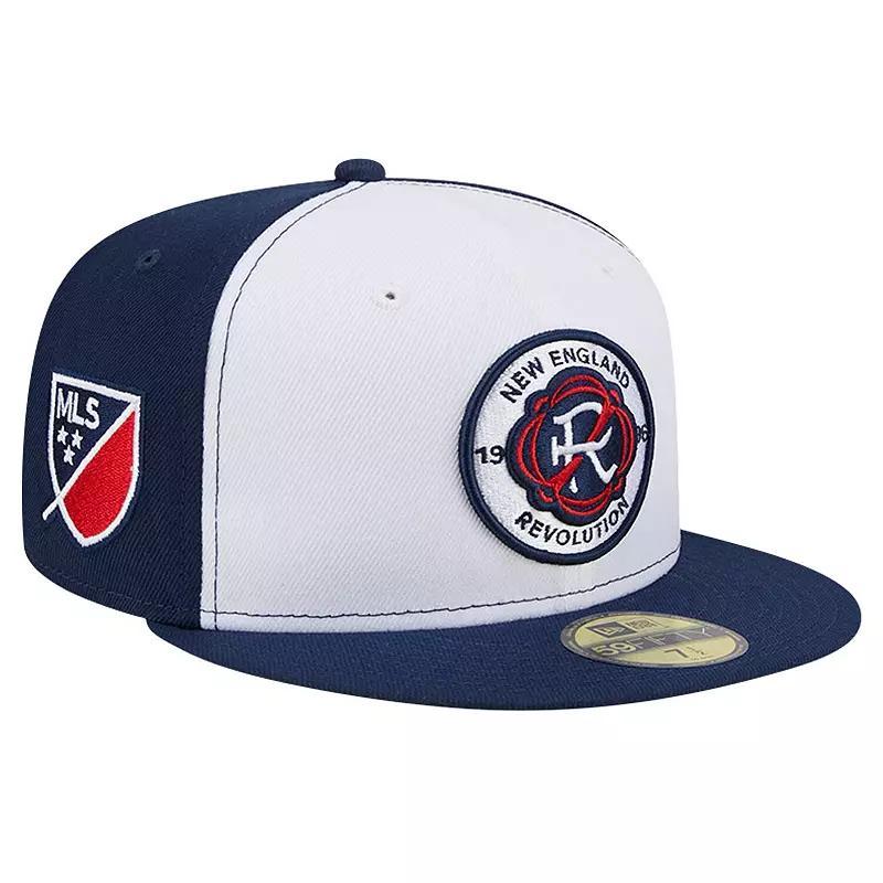 Mens New Era White New England Revolution 2024 Kick Off Collection 59FIFTY Fitted Hat - White Product Image