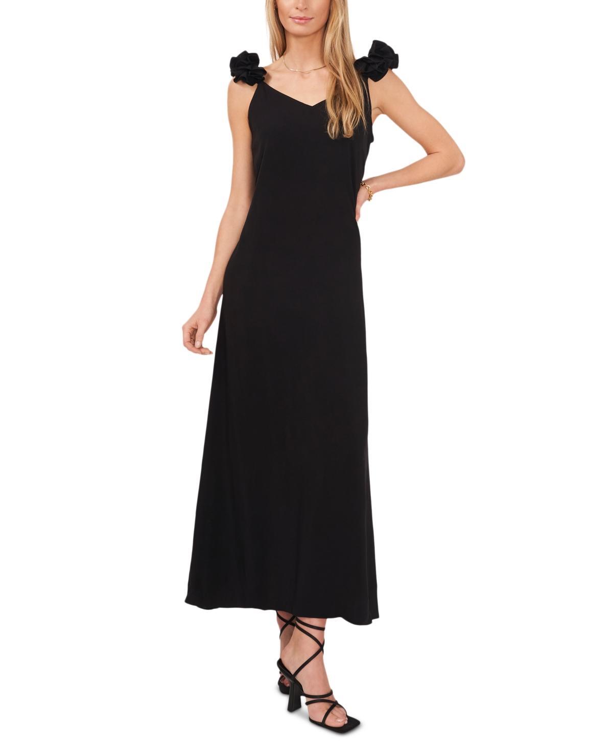 Vince Camuto Womens Rouched-Sleeve Maxi Dress Product Image