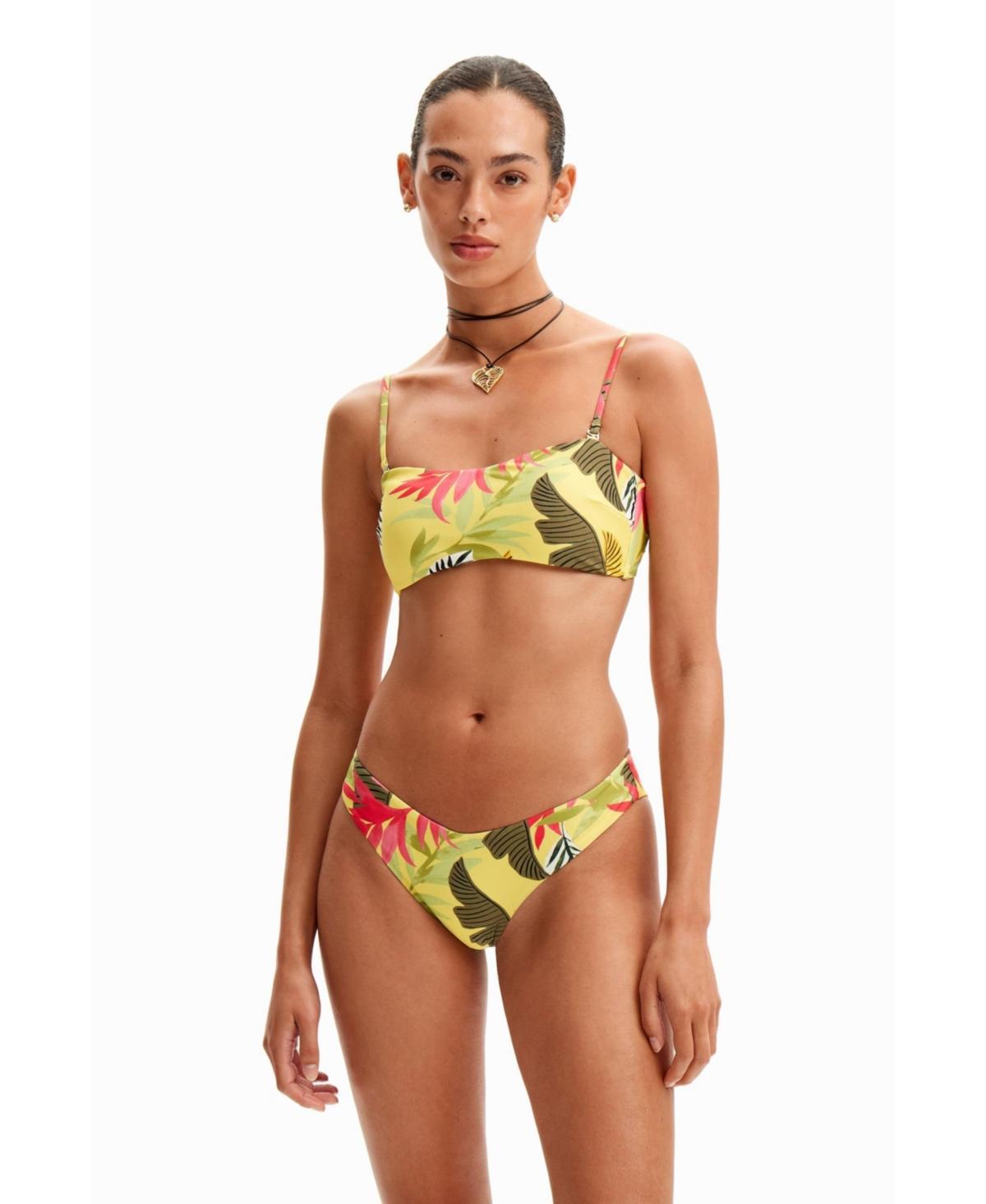 Desigual Womens Tropical bandeau bikini Product Image