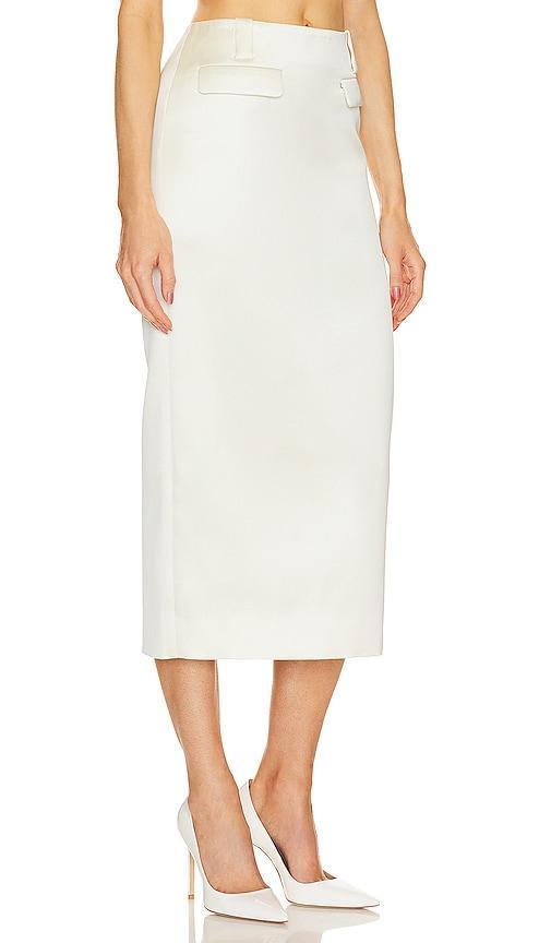 Helsa Heavy Satin Column Skirt Size L, XL. Product Image