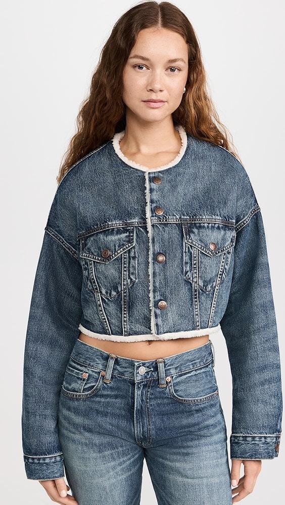 Denimist Oversized Cropped Denim Jacket | Shopbop Product Image