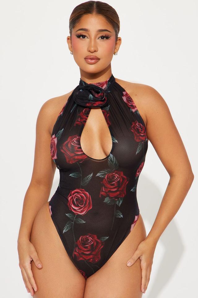 As I Please Bodysuit - Black/combo Product Image