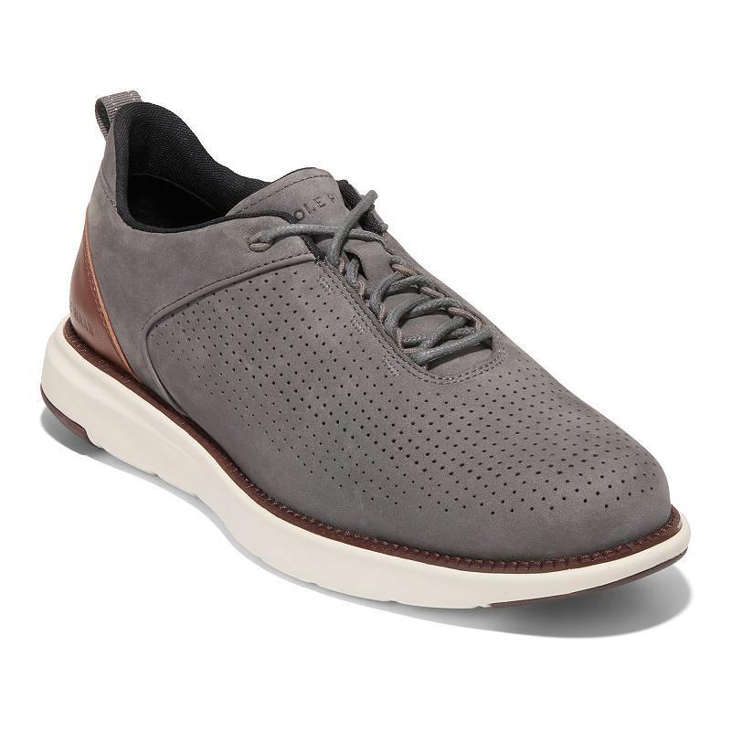 Cole Haan Grand Atlantic Textured Sneaker Black/Ivory) Men's Lace-up Boots Product Image