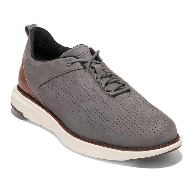 Cole Haan Grand Atlantic Textured Sneaker (Tornado Nubuck/Woodbury/Ivory) Men's Lace-up Boots Product Image