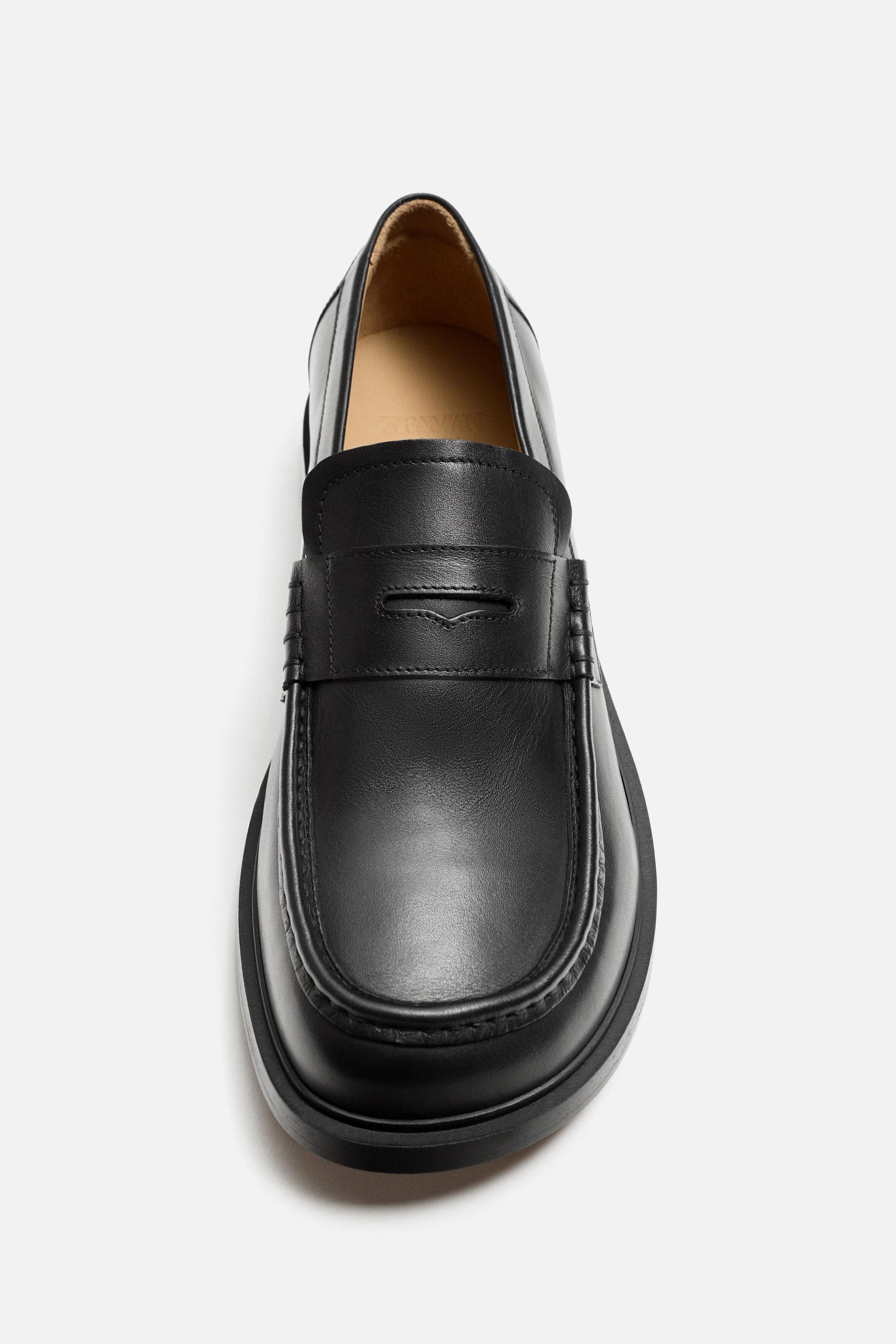 LEATHER PENNY LOAFERS product image