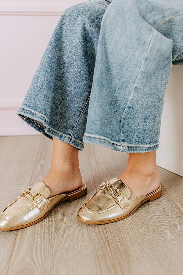 The Bridget Metallic Mule Loafer Product Image