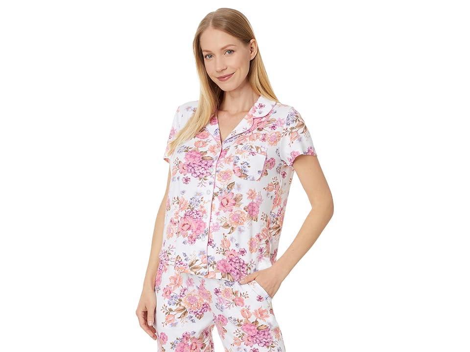 Karen Neuburger Petite Short Sleeve Girlfriend PJ (Blooming Bouquet) Women's Pajama Sets Product Image