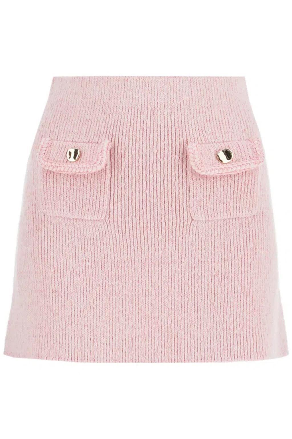 Knitted Mini Skirt In Rose Product Image