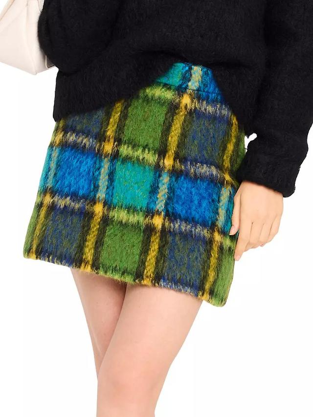 Mainline Grand Plaid A-Line Miniskirt Product Image