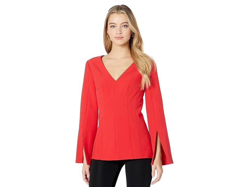 Trina Turk Legendary Top (Mars Red) Women's Clothing Product Image