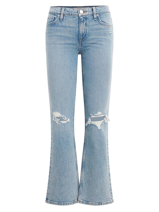 Womens Farrah Stretchn. Distressed Bootcut Jeans Product Image