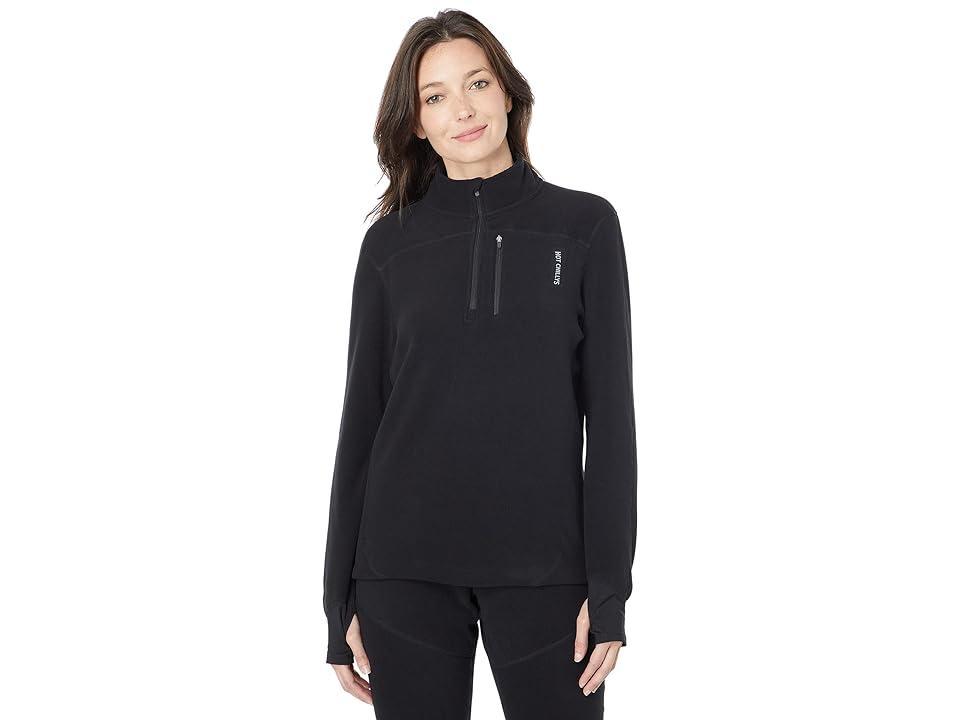 Hot Chillys La Montana Zip-T Black) Women's Clothing product image