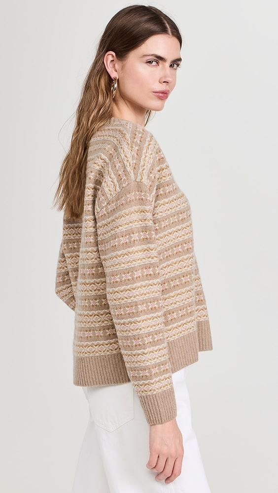 Faherty Highland Fair Isle V Neck Sweater | Shopbop Product Image