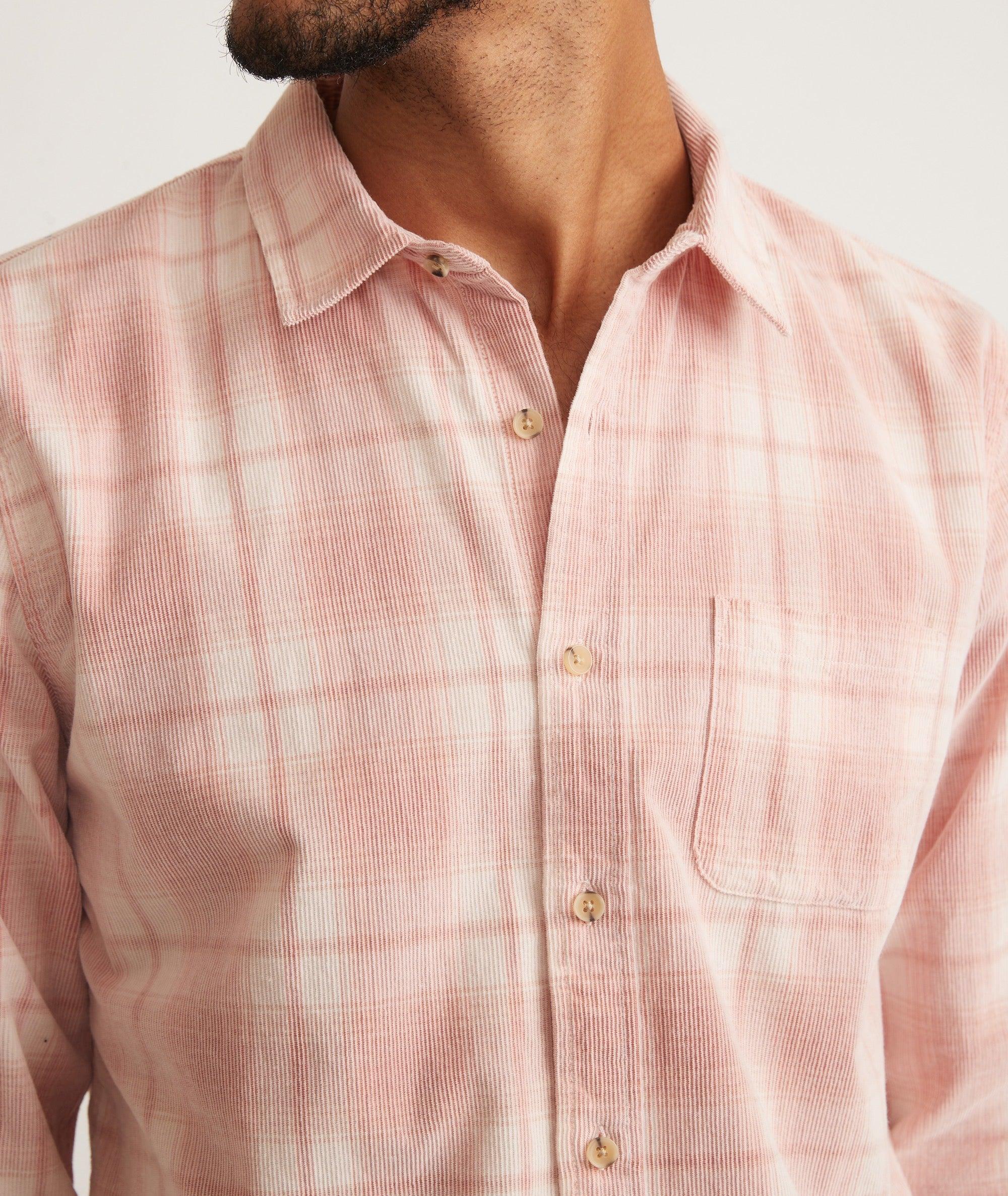 Lightweight Plaid Cord Shirt Product Image