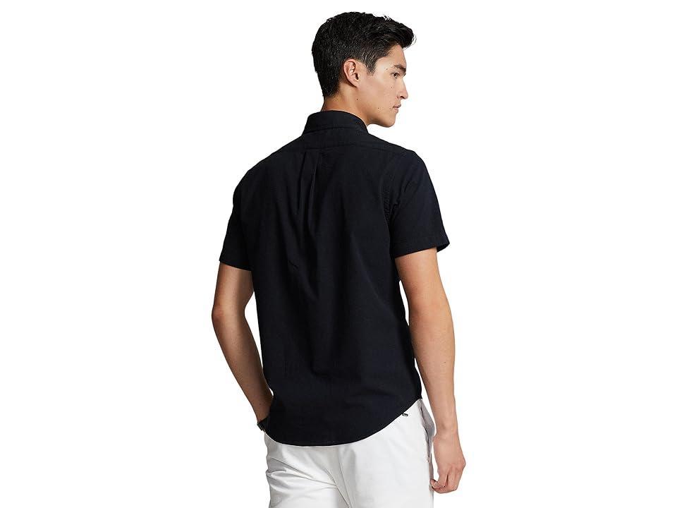 Polo Ralph Lauren Classic Fit Seersucker Shirt (Dark Indigo) Men's Clothing Product Image