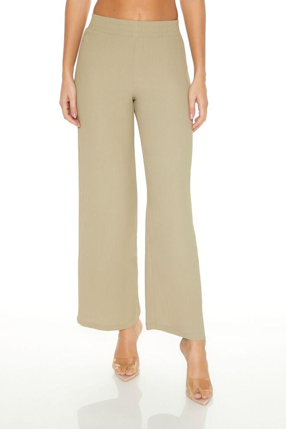 High-Rise Wide-Leg Pants | Forever 21 Product Image