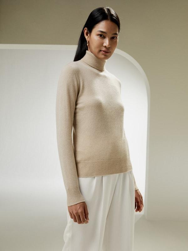 Pure Cashmere Turtleneck Sweater Product Image