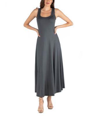 Slim Fit A-Line Sleeveless Maxi Dress Product Image