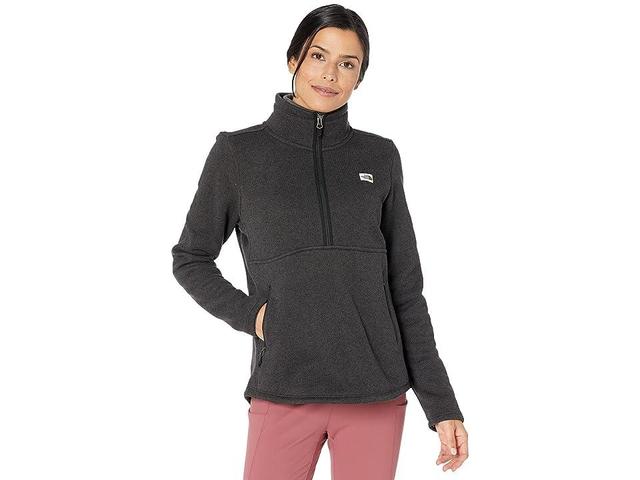 The North Face Women's Crescent 1/4 Zip Pullover TNF Black Heather Product Image