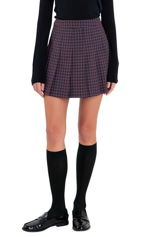 English Factory Pleated Check Skort product image