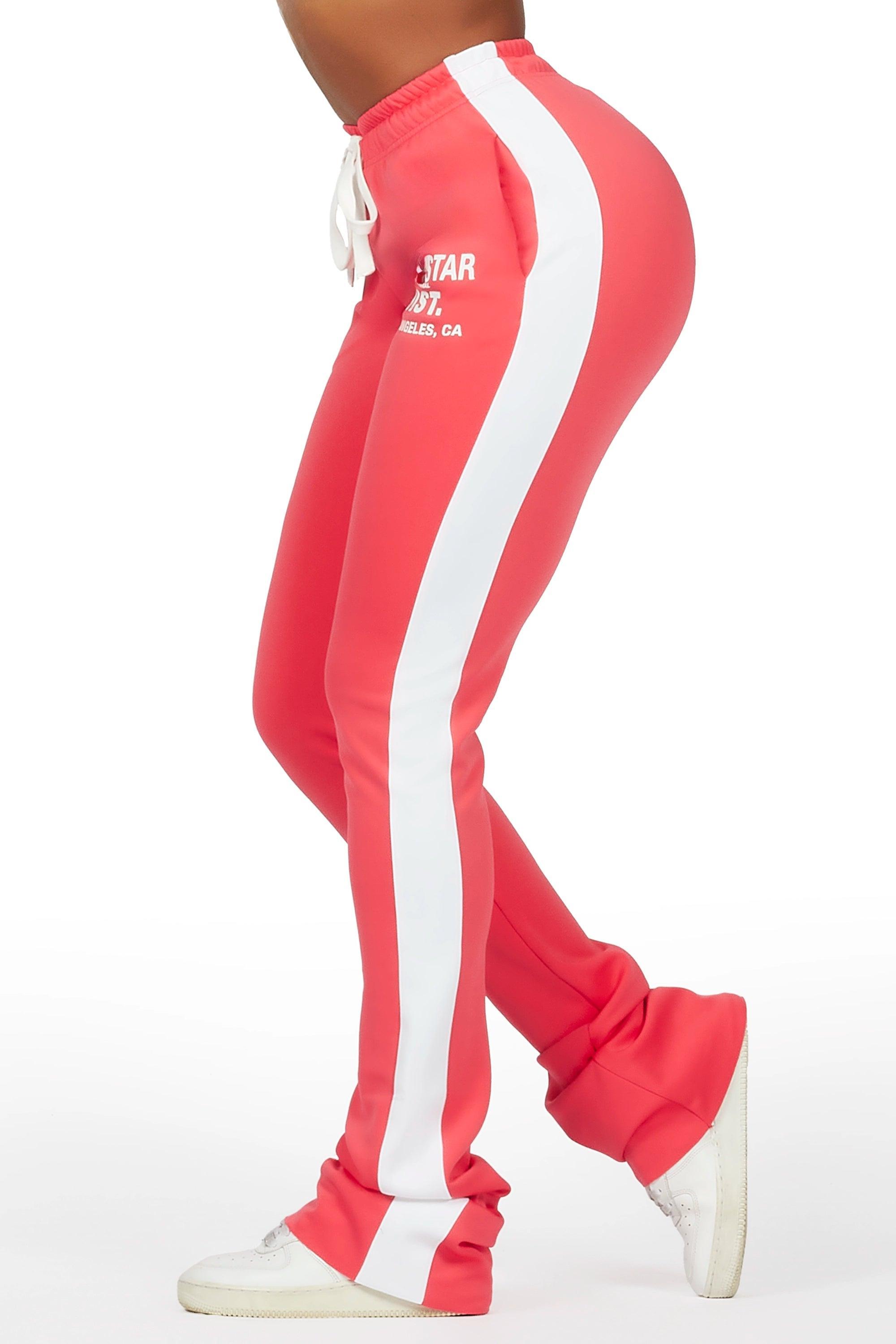 Savannah Hot Pink Super Stacked Track Pant Female Product Image