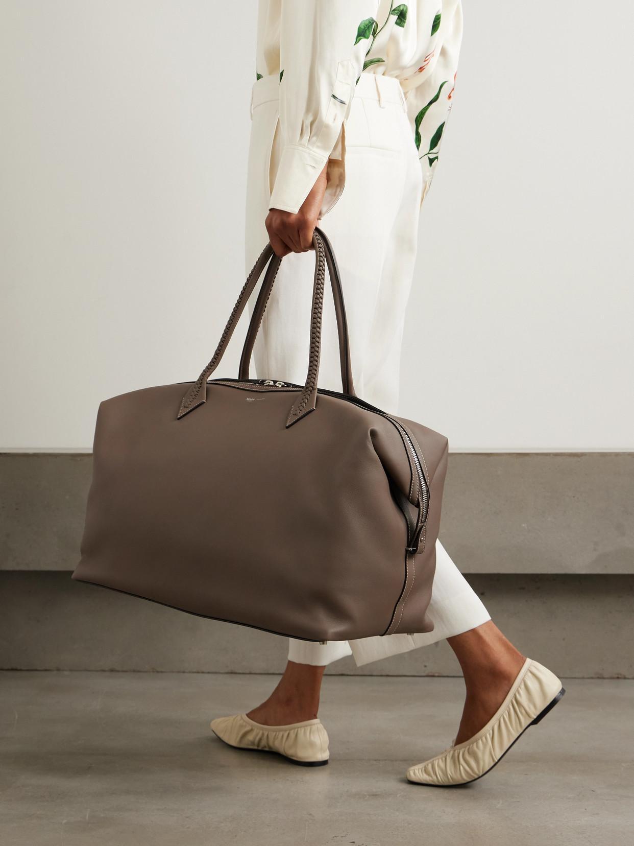 METIER Perriand Leather Weekend Bag In Brown Product Image