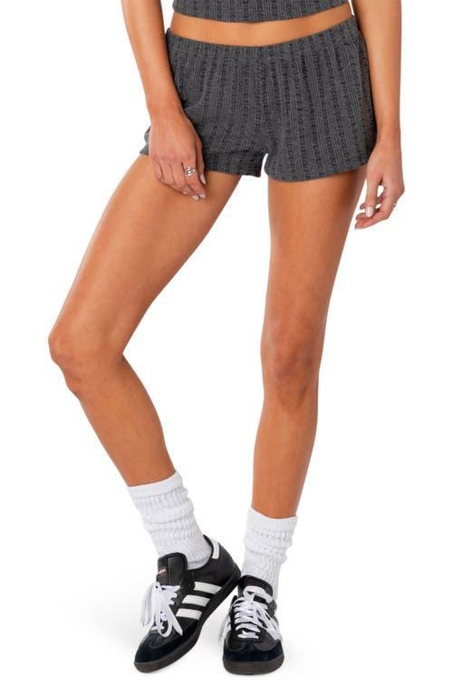 Edikted Womens Irene Low Rise Pointelle Micro Shorts Product Image