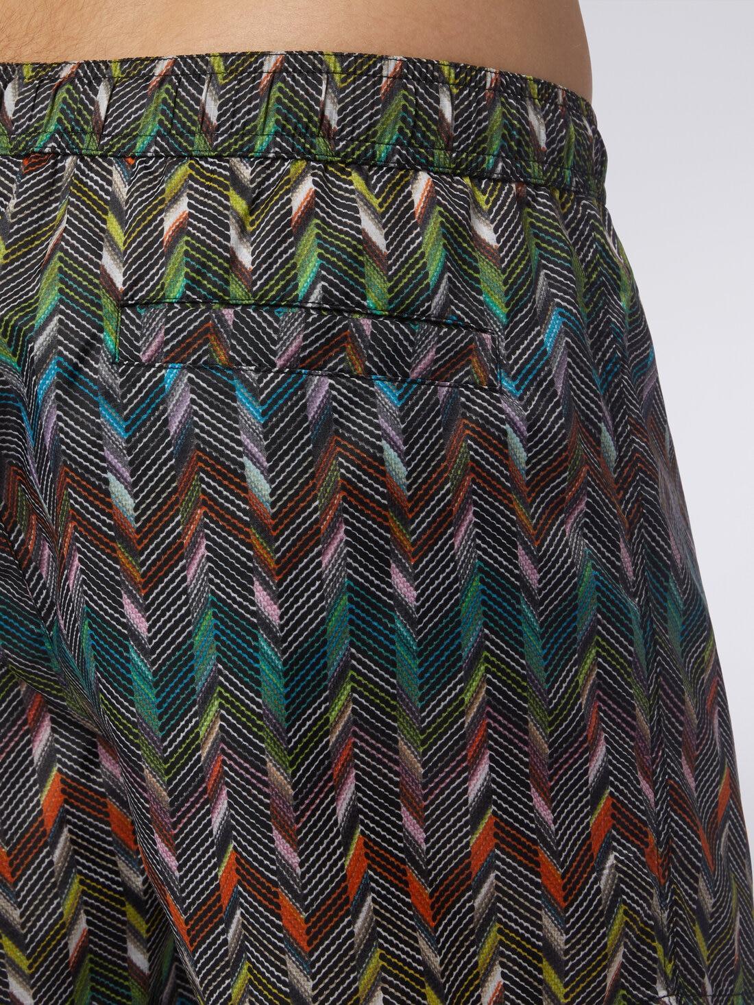 Swimming trunks in nylon with logo print Multicoloured | Missoni Product Image