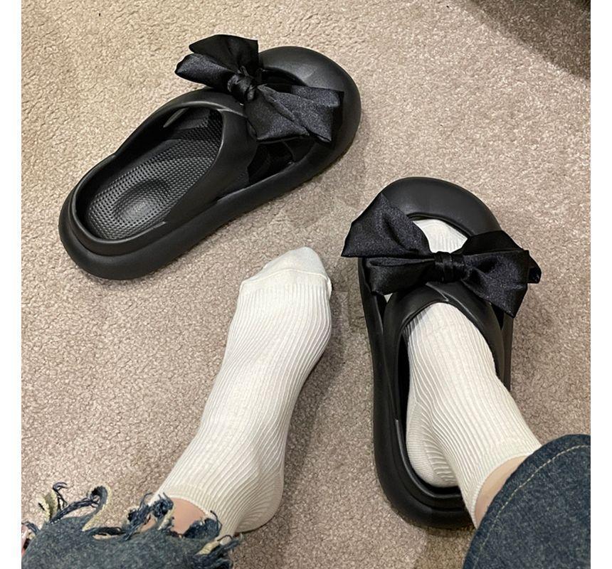 Bow Platform Slide Sandals product image