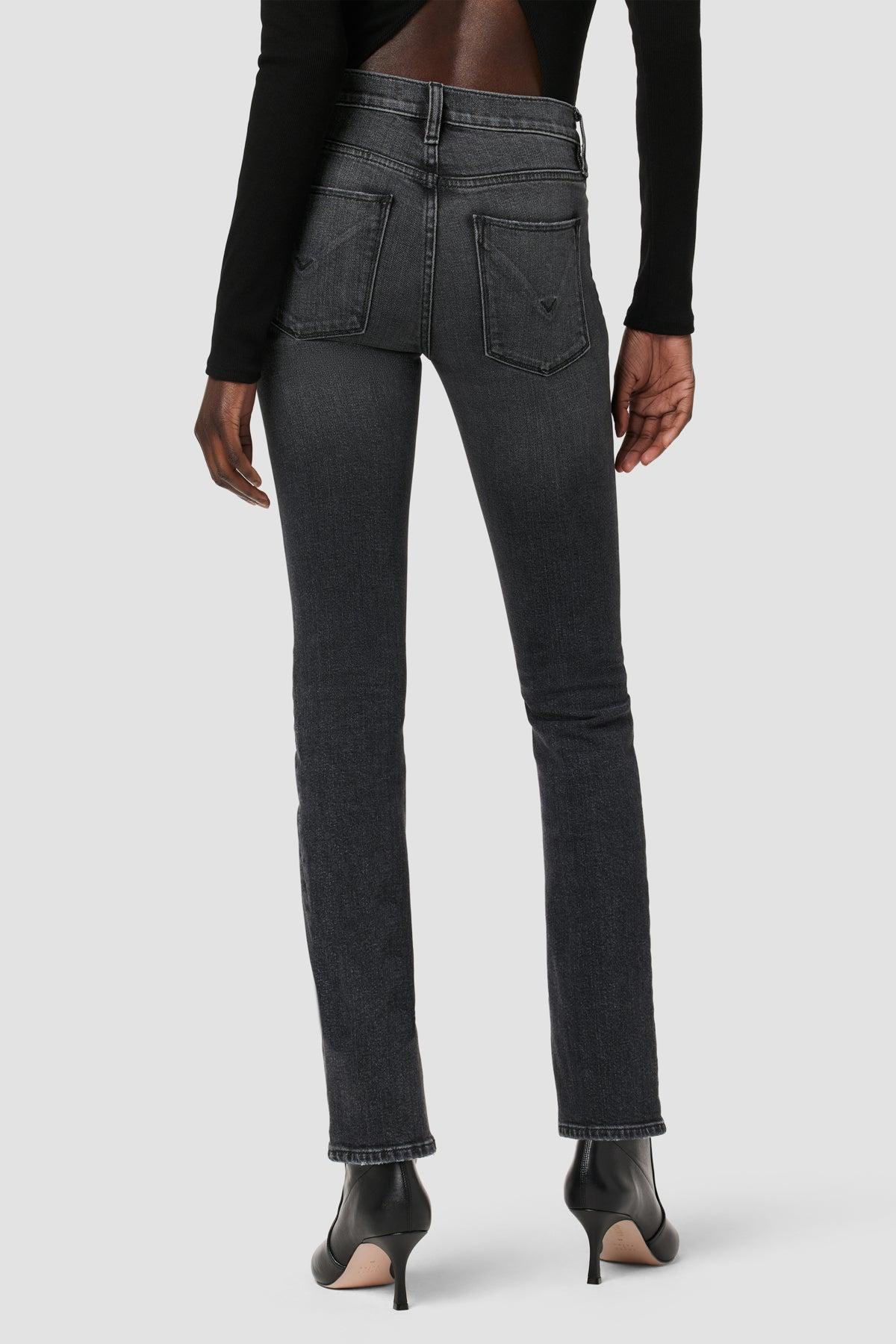 Nico Mid-Rise Straight Jean w/ Slit Hem Female Product Image