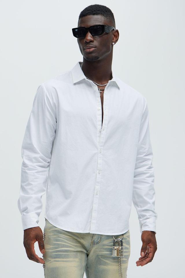 Ryland Button Up Shirt - White Product Image