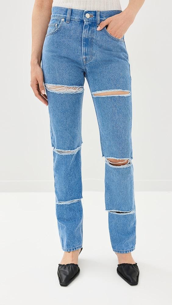 Marni Bleached Coated Boyfriend Jeans | Shopbop Product Image