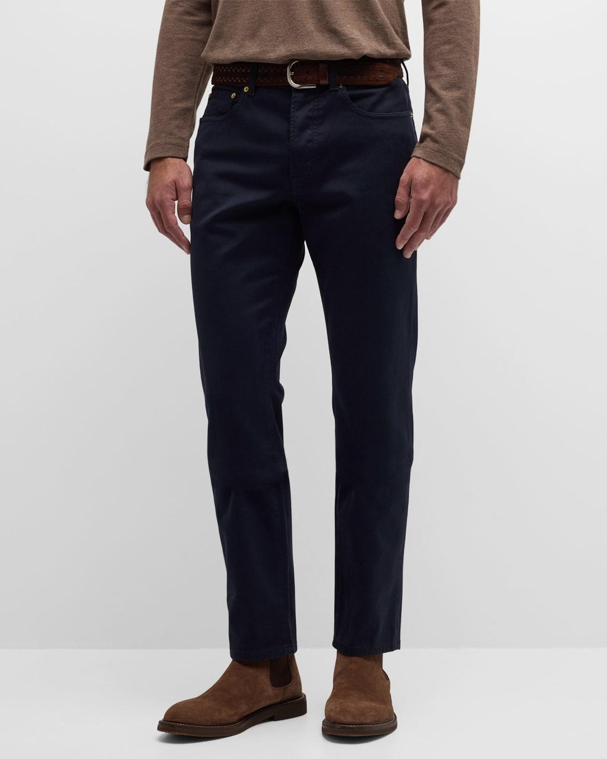 Mens Slim Textured 5-Pocket Pants Product Image